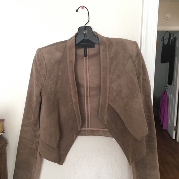BCBGmaxazaria -Tan Suede “Luke” Jacket - Picture 5 of 8